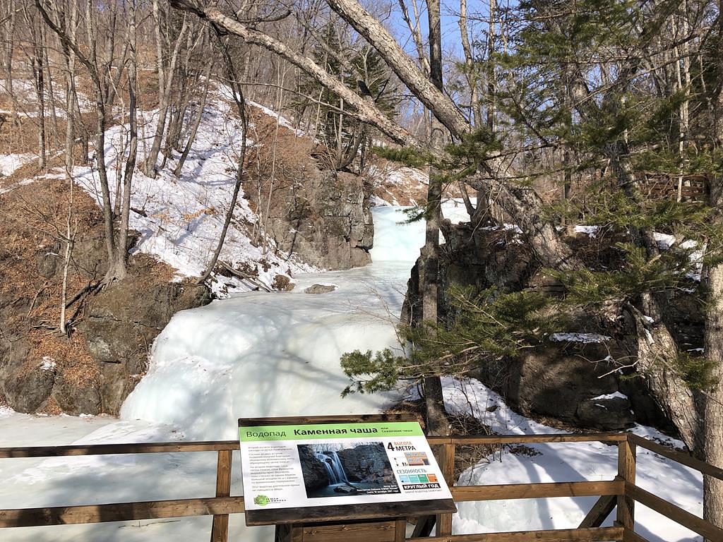 Ледяные водопады + горячий бассейн